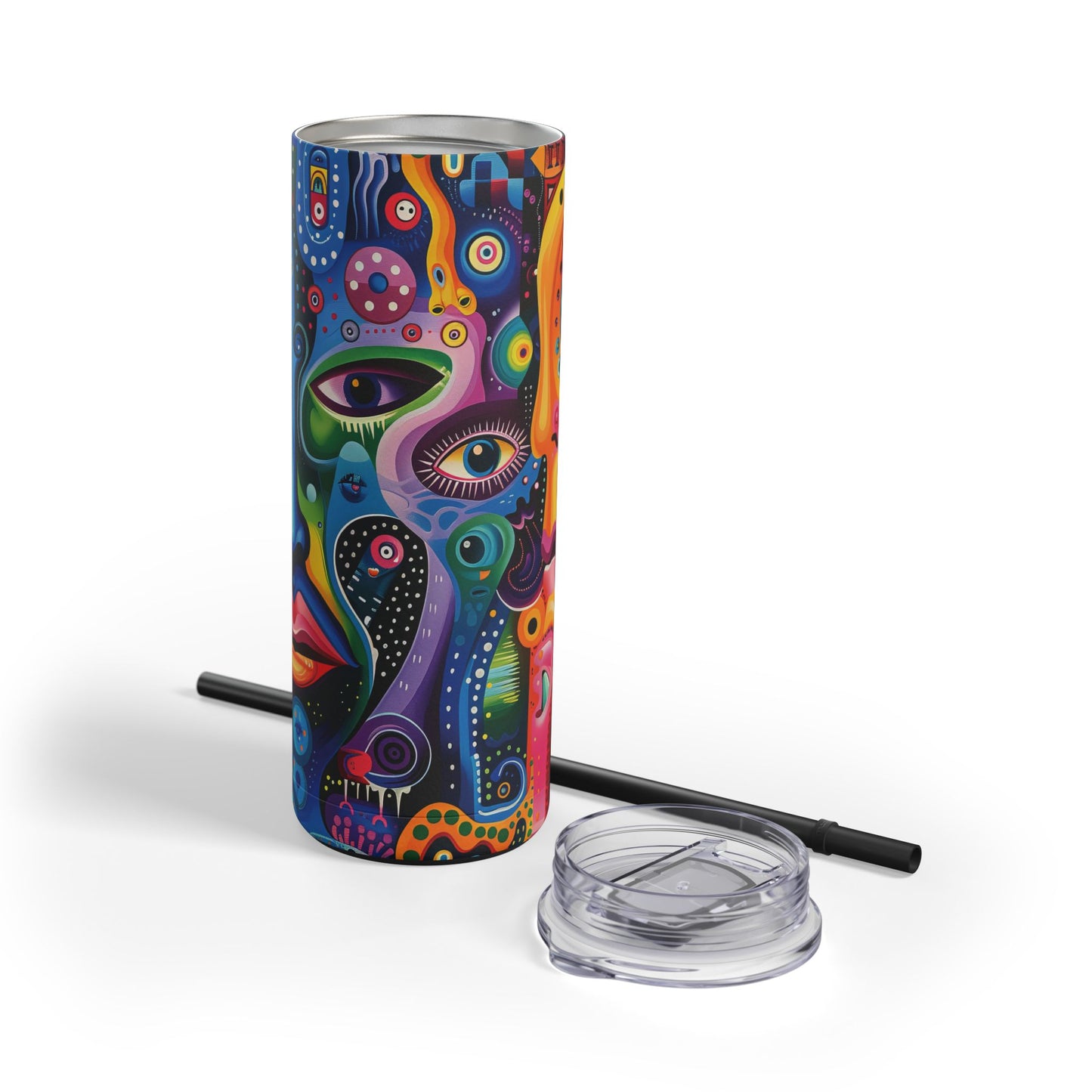 Psychedelic Visions Maars Maker Skinny Matte Tumbler, 20oz (PY)