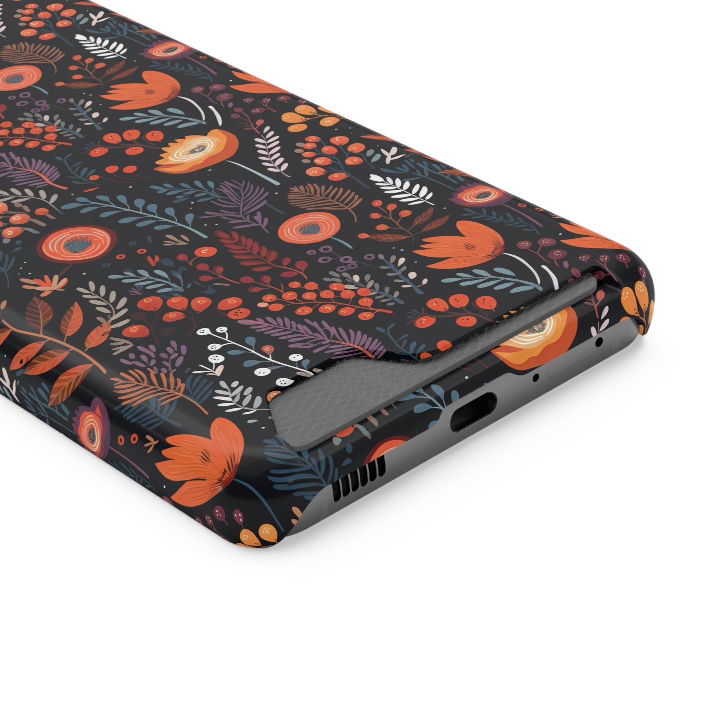 Autumn Bloom Samsung and iPhone Case With Card Holder