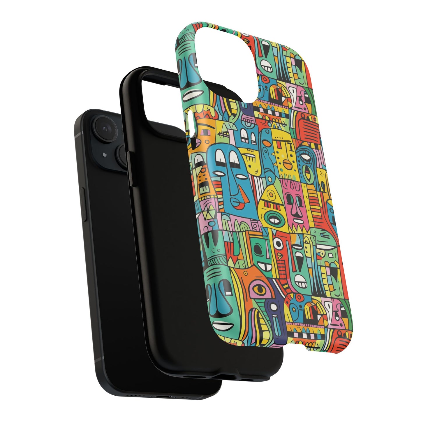 Vibrant Art Magnetic Phone Case, Colorful Protector, Unique iPhone Case, Gift for Artists, Trendy Tech Accessory