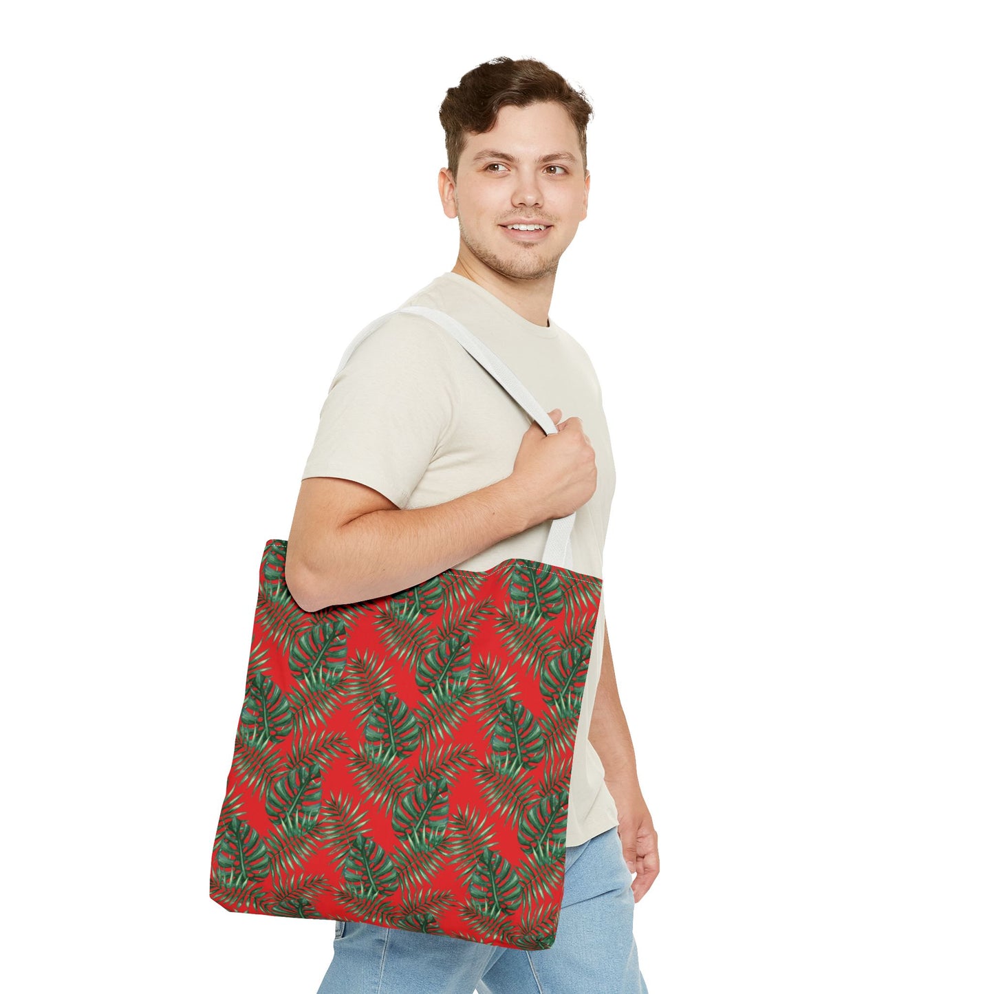 Red Tropical Bliss Tote Bag