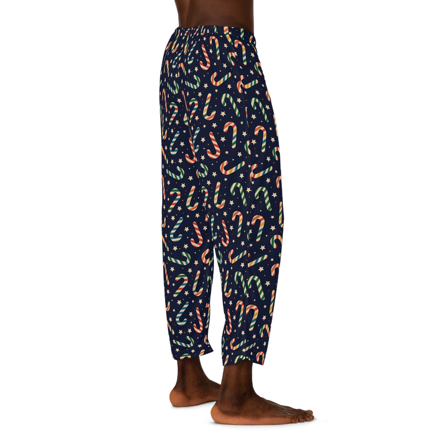 Candy Cane Dreams Men's Pajama Pants (AOP)