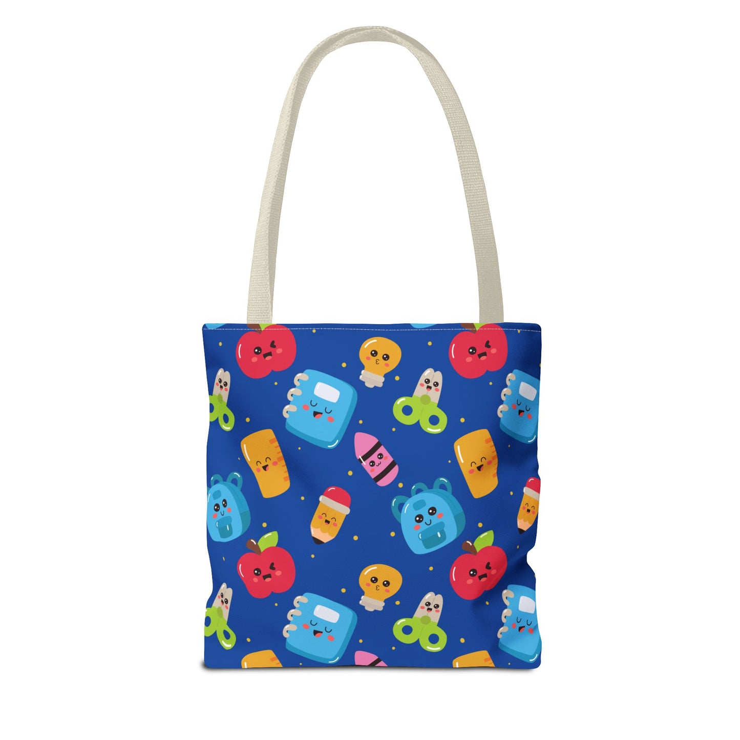 Personalized Blue Kawaii Composition Book Inspired Tote Bag, Back to School Tote, Teacher Gift, Kids Bag, Custom Name Bag, Educational Accessories, Back to School Tote Bag.