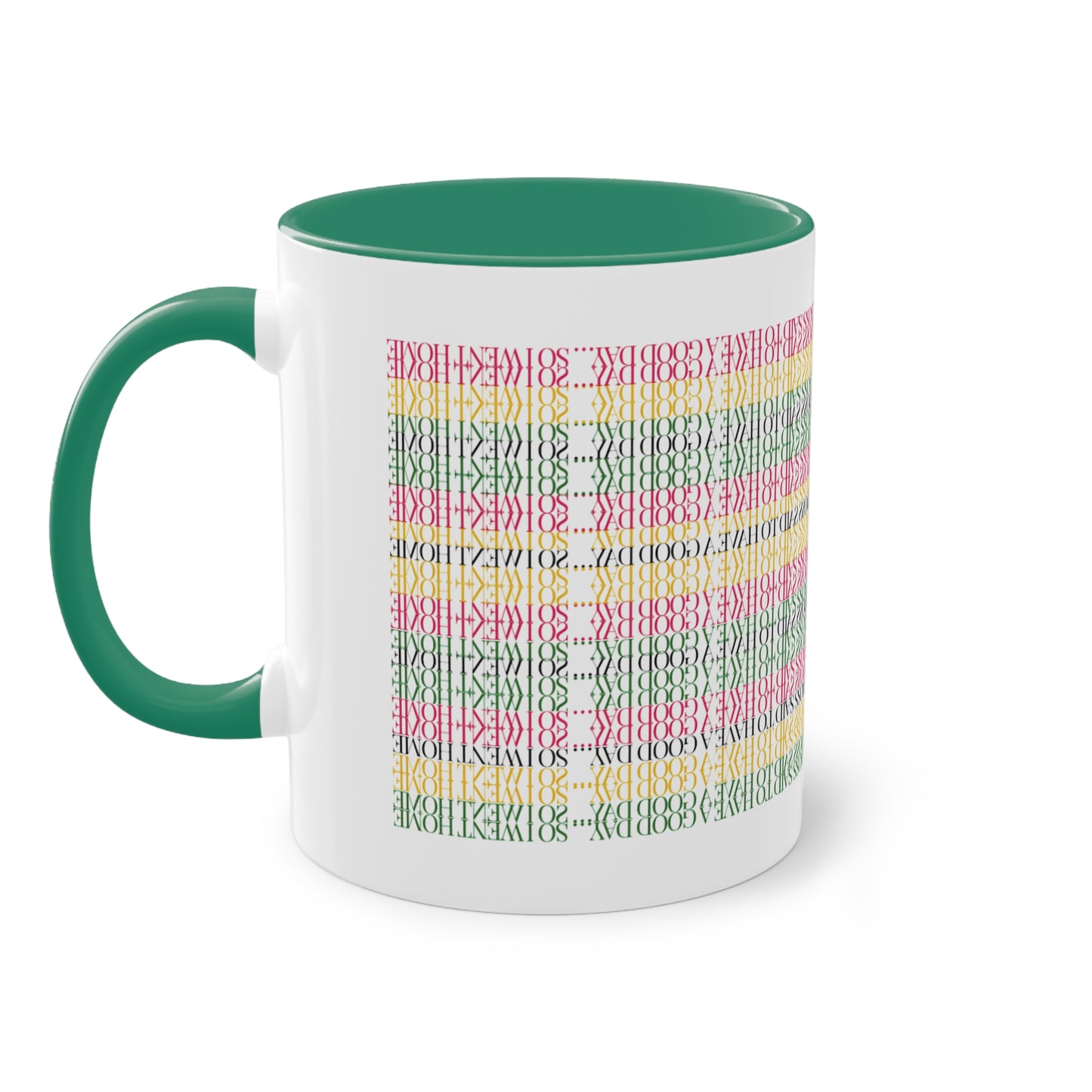 Two Tone Funny Hidden Message Mug - “My Boss said to have a good day… so I went home.”- Viral Optical Illusion Mug - Secret Sarcastic Work Message - Dishwasher Safe, Unique Gifts for Coffee Lovers, Home & Office Decor, Holiday Present.