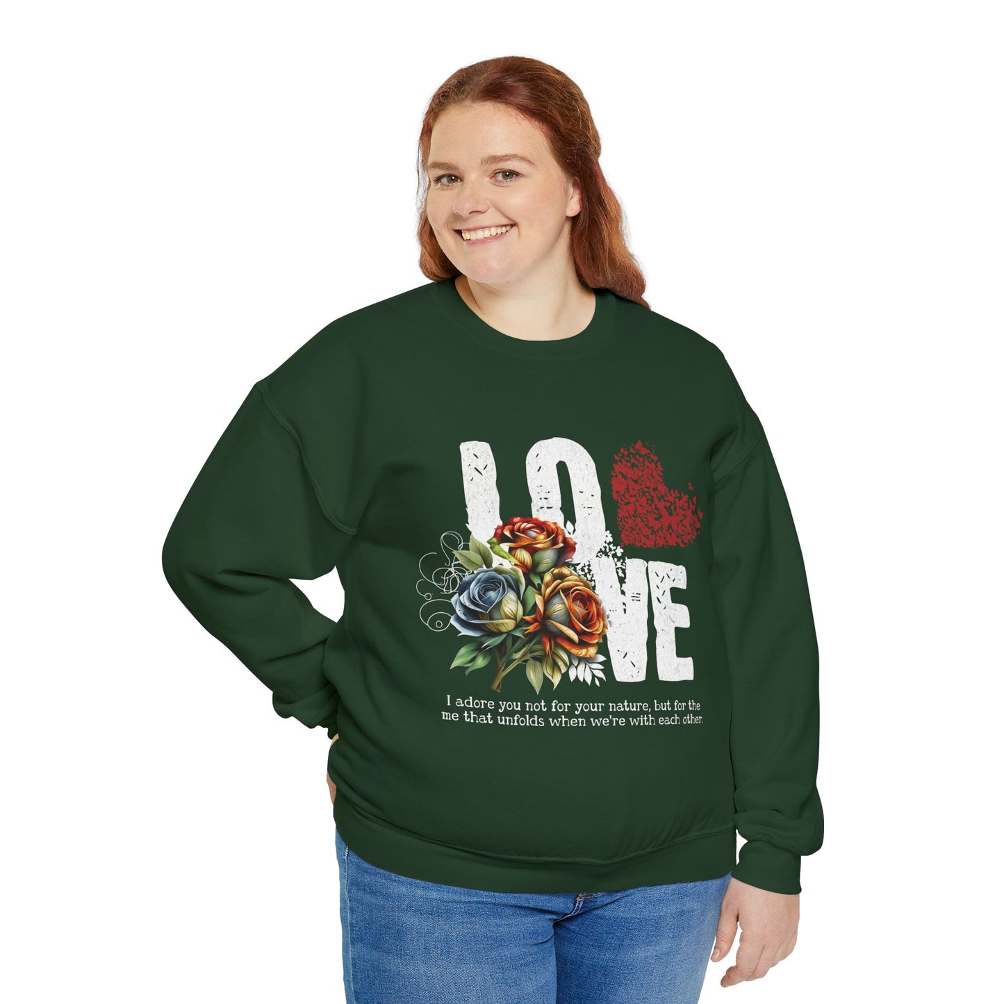 LOVE always Valentines Unisex Heavy Blend Crewneck