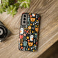 Whimsical Feline Garden Samsung Tough Phone Cases