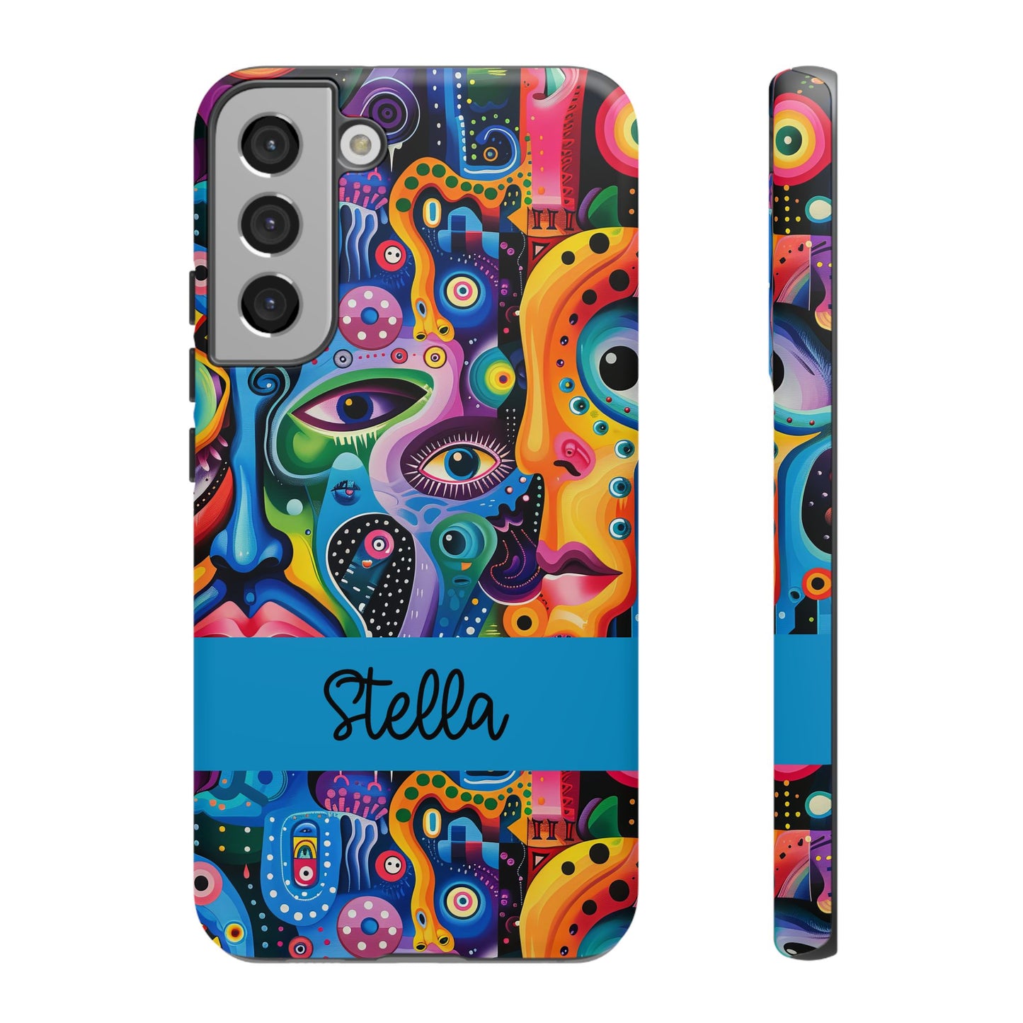 Psychedelic Visions Vibrant Samsung, iPhone and Google Pixel Phone Cases - Colorful Artistic Design