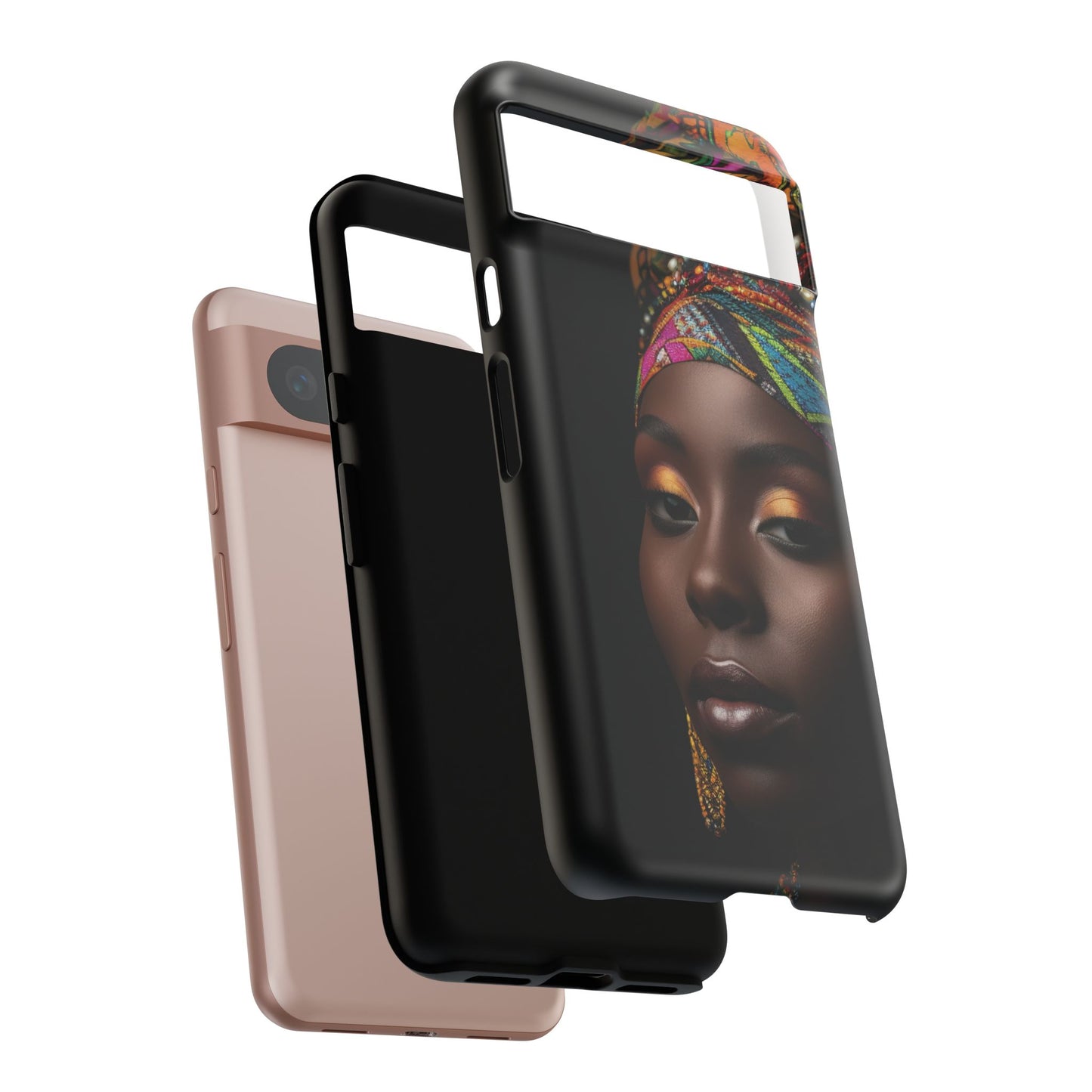 Regal Reflections: African Majesty Tough Google Pixel, iPhone and Samsung Cases.