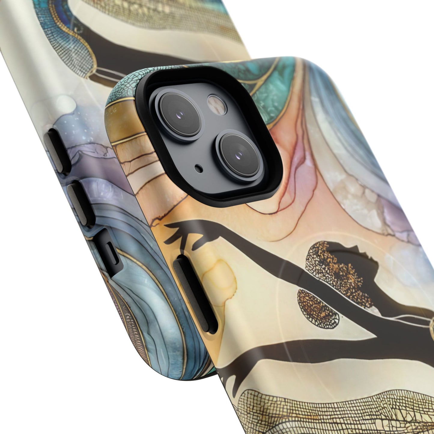 Artistic iPhone Case with Dancer Design, Tough Magnetic Case, Unique Gift for Dancers, Colorful iPhone Cover, Stylish Accessory.