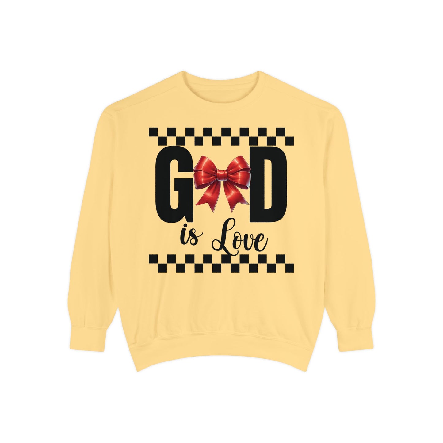 GOD is LOVE Unisex Comfort Colors Garment-Dyed Sweatshirt