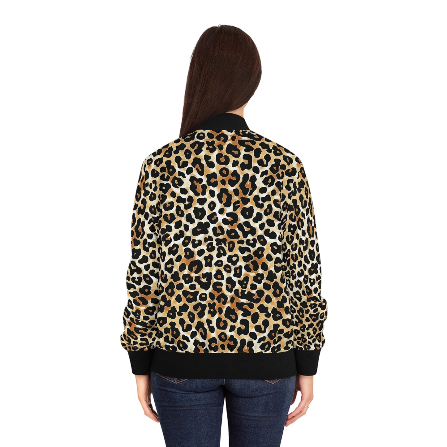 Animal Print Women's Bomber Jacket