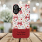 Personalized Rosette Coquette Phone Case - Custom Name/Message 'I Am Stronger Than The Storm' Floral Bow Protective Case