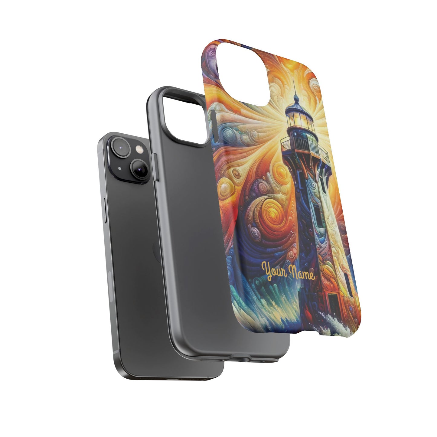 Personalized Cosmic Beacon iPhone Tough Cases, Gift for Him/Her.