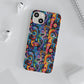 Psychedelic Visions Flexi iPhone and Samsung Case - Colorful Abstract Design.