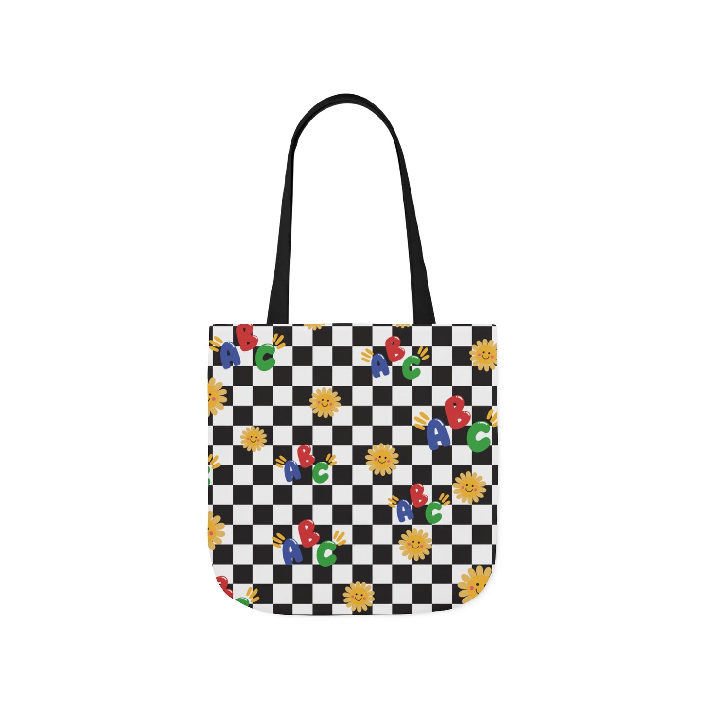 Personalized Schoolyard Chic Composition Book Inspired Canvas Tote Bag with Colorful Straps, Cute School Bag, Eco-Friendly Tote, Back to School Shopping Bag, Teacher Gift Idea