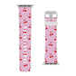 Cherry Blossom Dreams Apple Watch Band — Pink Retro Cherry Silicone Strap