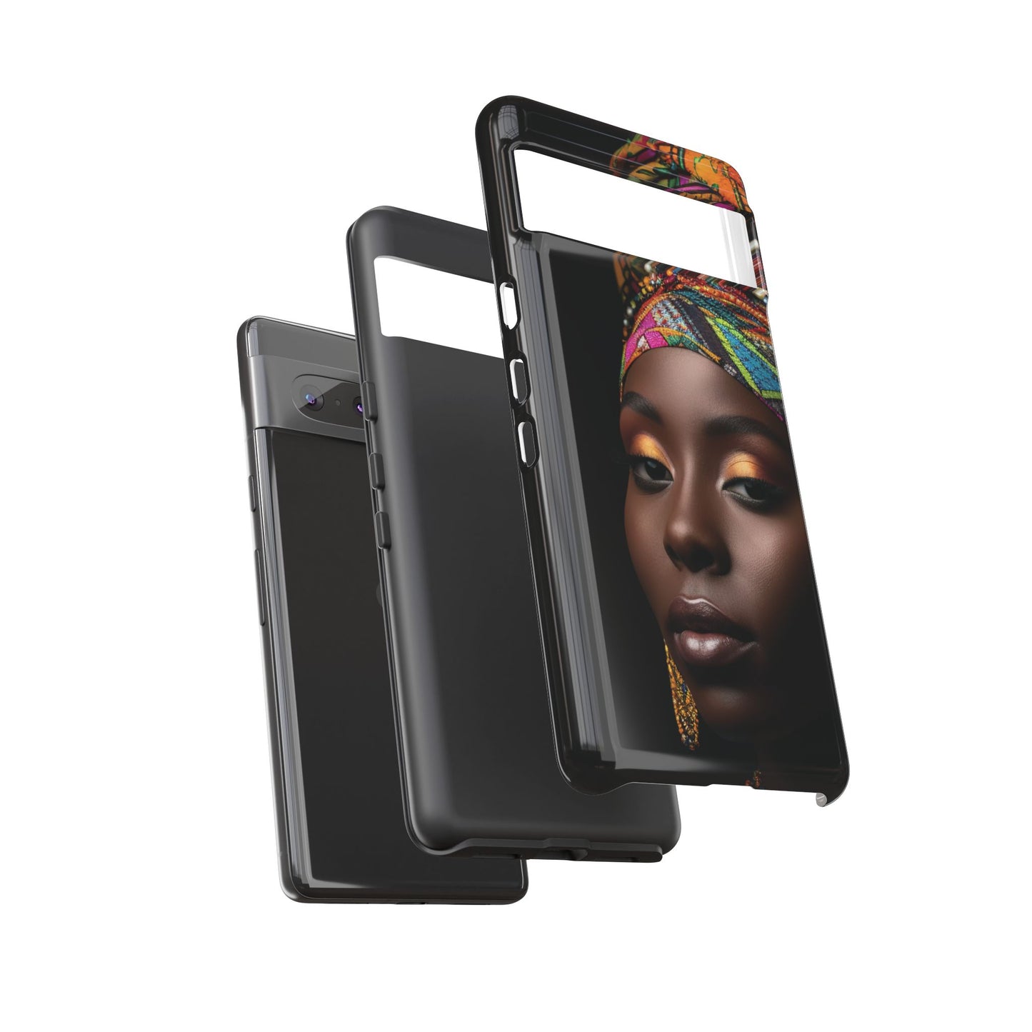 Regal Reflections: African Majesty Tough Google Pixel, iPhone and Samsung Cases.