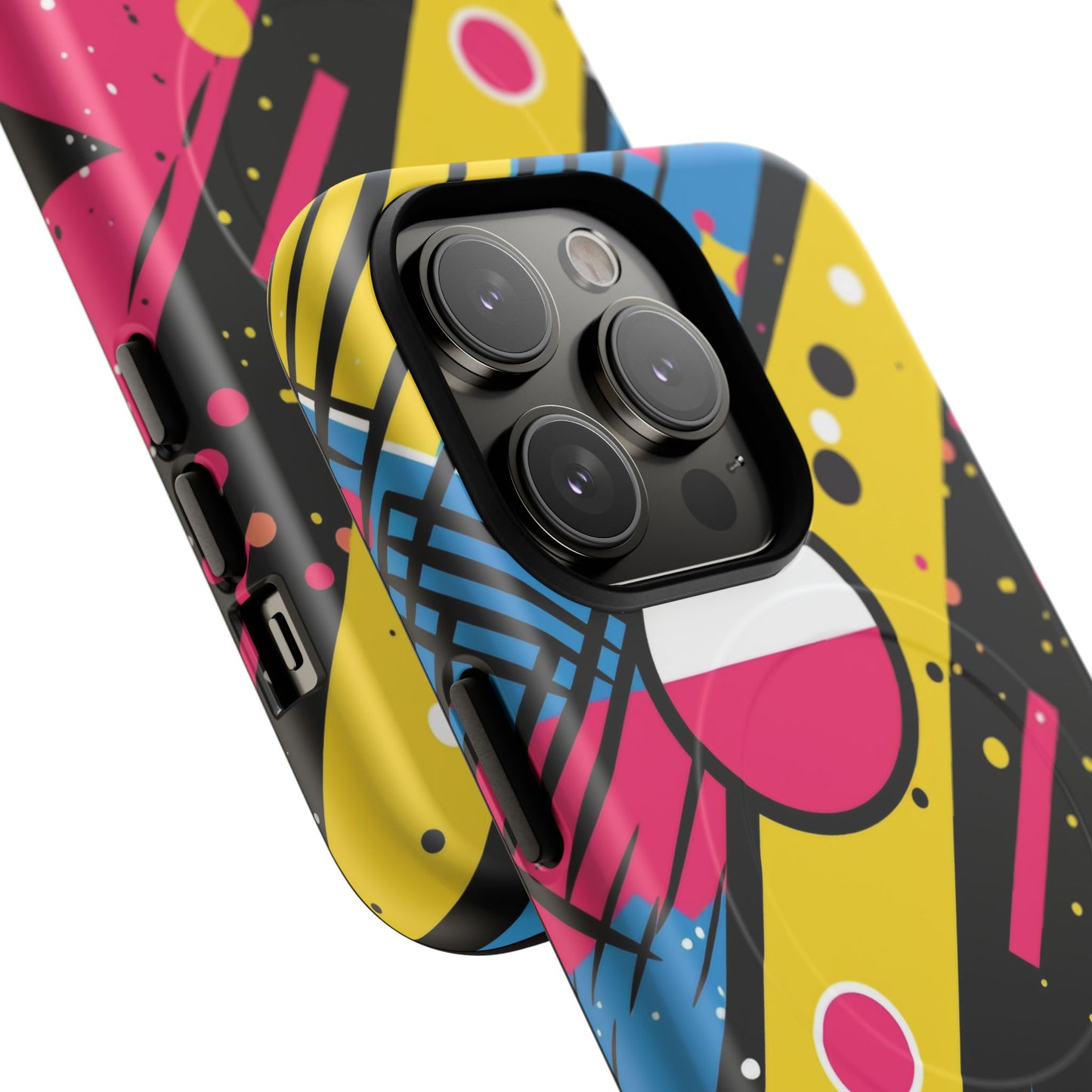 Electric Motion Mix iPhone Cases for Creative Souls | Tough iPhone Magnetic Cases, Stylish Protection, Unique iPhone Accessories, Gift for Art Lovers, Retro Vibes