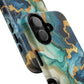 Ocean Quartz Luxe Marble Pattern Tough Magnetic iPhone Case, Phone Accessories, Luxury Gift, Durable iPhone Cover, Unique Design for iPhone Users.