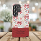 Personalized Rosette Coquette Phone Case - Custom Name/Message 'I Am Stronger Than The Storm' Floral Bow Protective Case