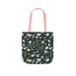 Daisy Delight Floral Canvas Tote Bag with 5-Color Straps | Eco-Friendly Shopping Bag