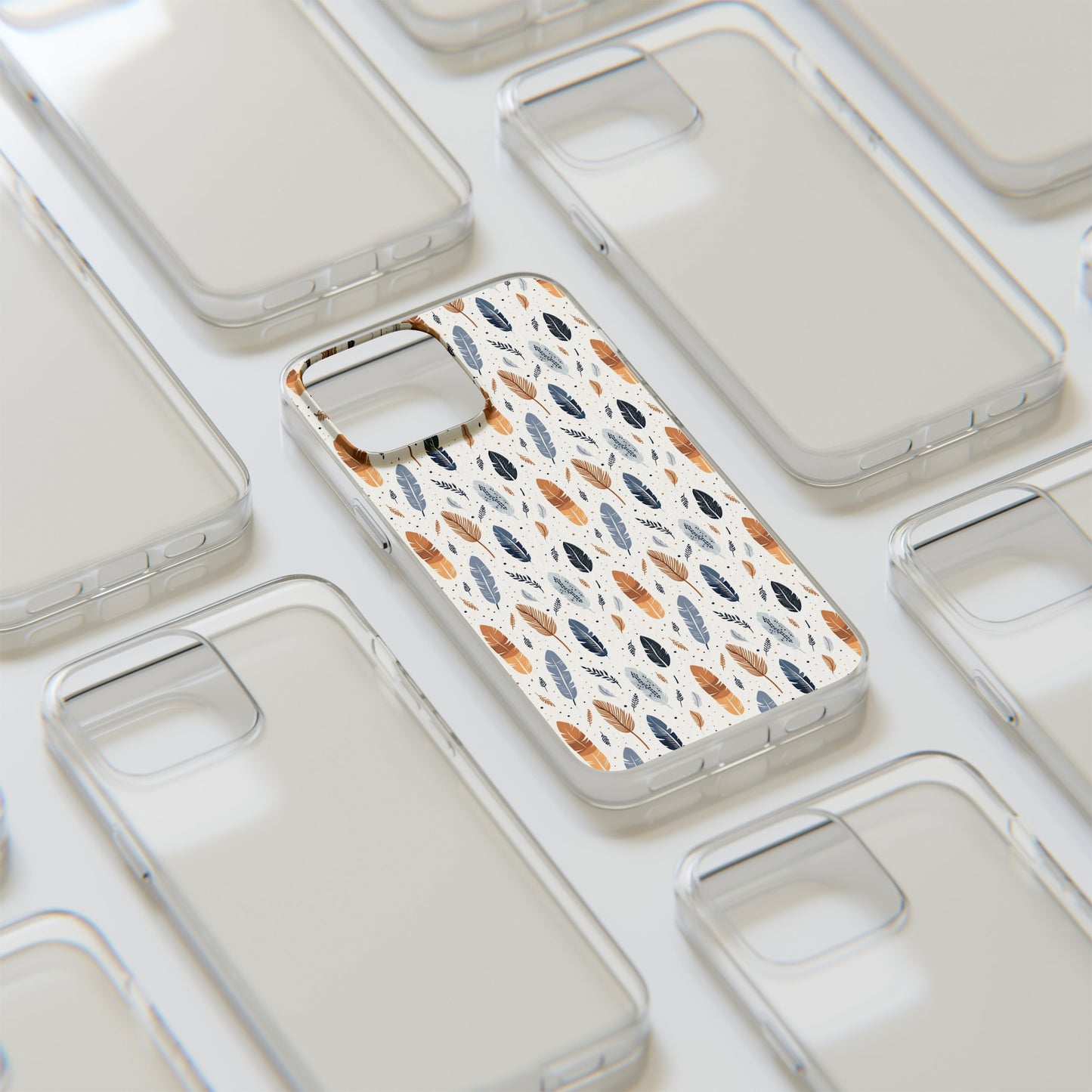 Whispering Feathers Soft iPhone, Google and Samsung Cases