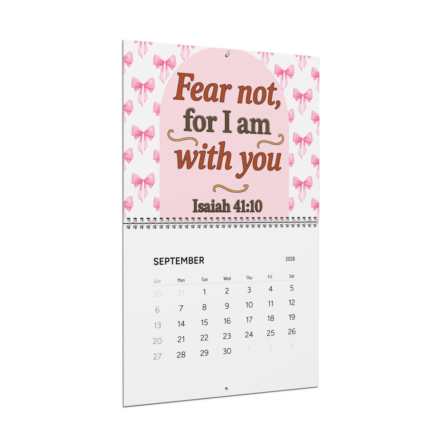 Inspirational Scripture Wall Calendar 2026 — Christian Bible Verse Monthly Calendar