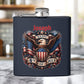 Personalized 4th of July Stainless Steel Flask – Patriotic Eagle Hip Flask (6 oz)