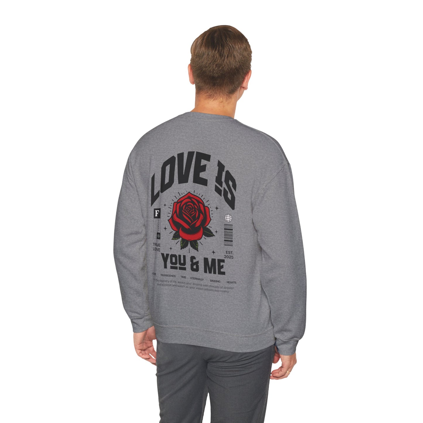You and Me Valentines Unisex Heavy Blend™ Crewneck Sweatshirt.