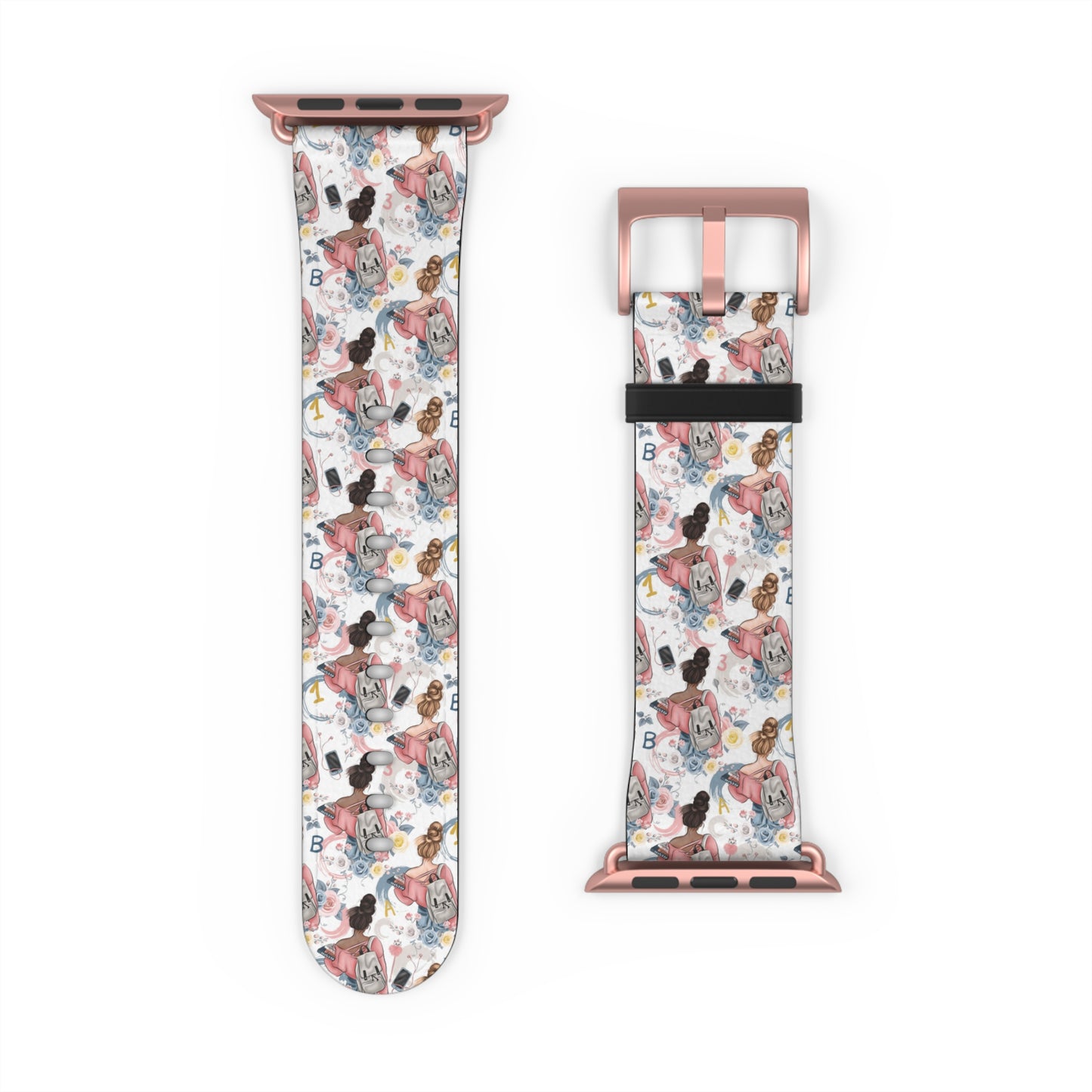 Study Chic Floral Watch Band | Stylish Accessory for Everyday Wear & Gifts.