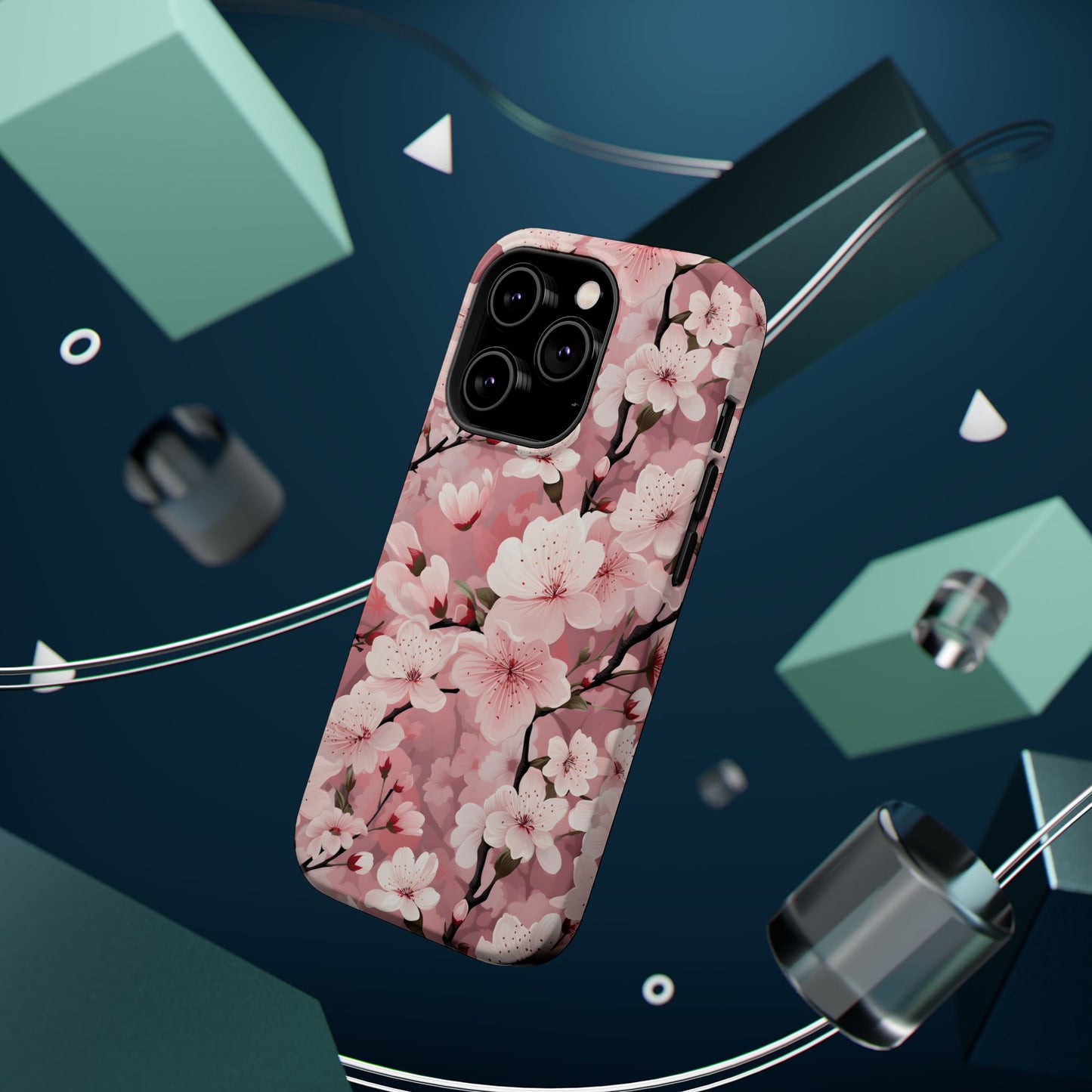 Cherry Blossom Magnetic Tough iPhone Cases