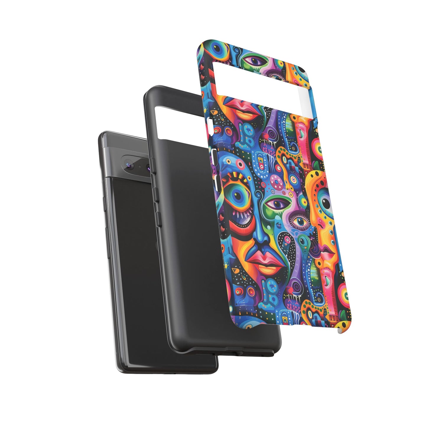Psychedelic Visions Vibrant Art Google Pixel, iPhone and Samsung Phone Case - Tough Cases for Creative Souls