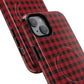 Tough Magnetic Phone Case - Red Plaid, Durable, Stylish Protection for iPhones, Gift for Outdoor Lovers, Unique Phone Cover