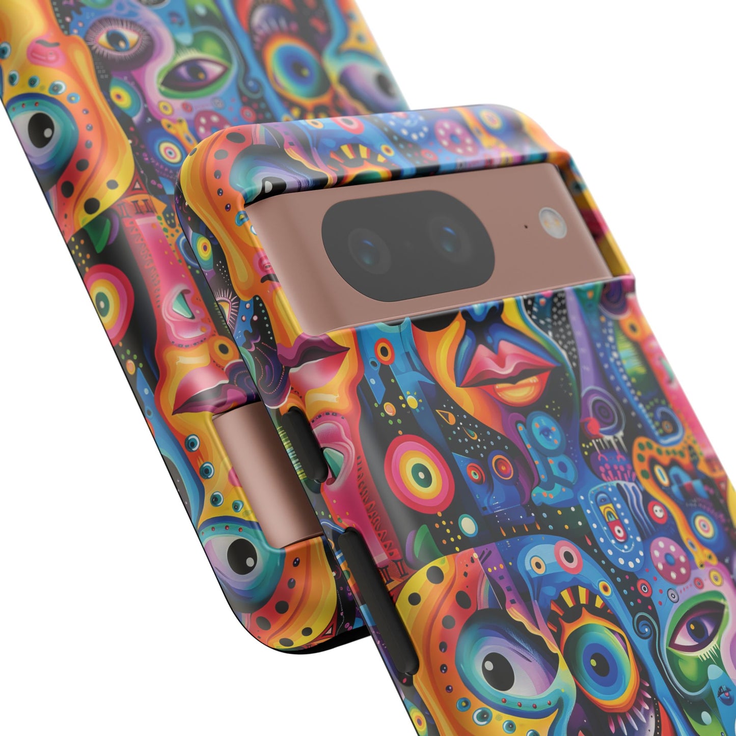Psychedelic Visions Vibrant Samsung, iPhone and Google Pixel Phone Cases - Colorful Artistic Design