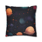 Whimsical Feline Garden Spun Polyester Square Pillow