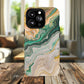 Magnetic iPhone Cases with Green Marble Design, Tough Magnetic Cases, iPhone Accessories, Gift for Her, Trendy iPhone Cover
