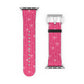 Pink Bow Coquette Watch Band ONLY — Cute Ribbon-Stripes Apple Watch Strap