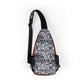 Trendy Urban Graffiti Chest Bag - Sling Satchel for Urban Adventures, Cross Body Sling Bag, Chest Bag, Crossbody Backpack, Travel Bag