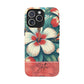 Tough Floral Phone Case, Tropical Hibiscus Design, Gift for Her, Summer Accessory, Customizable Phone Cover