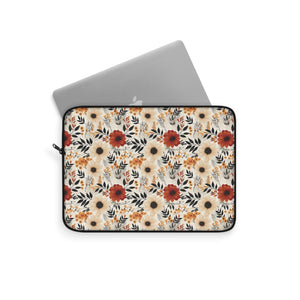 Boho Chic Floral Laptop Sleeve