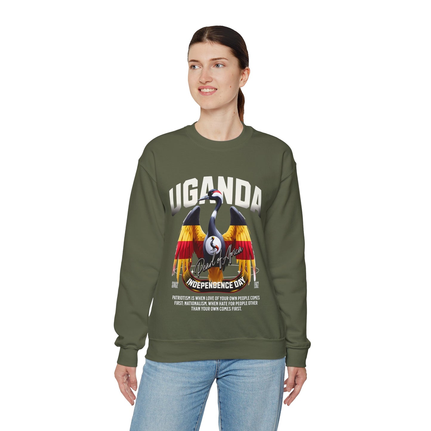 UGANDA Unisex Heavy Blend™ Crewneck Sweatshirt