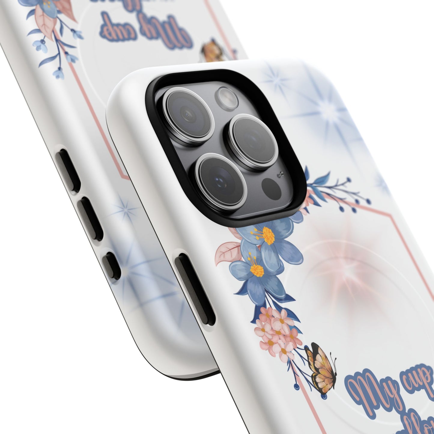 My Cup Overflows Psalm 23:5 | Inspirational Gift, Tough iPhone Magnetic Case | Scripture, Bible Verse, MagSafe® iPhone® Tough Case, iPhone 14, iPhone 15, iPhone 16, Pro, Pro Max, Plus