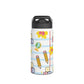 Personalized White Schoolyard Chic Inspired Stainless Steel Water Bottle for Kids, School Supplies, Eco-Friendly Drinkware, Back to School, Teacher Gifts