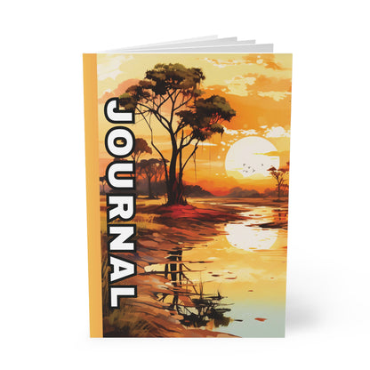 Nature-Themed Softcover Notebook, A5 Journal for Creatives, Mindfulness Mama, Reflection Diary, Gifts for Artists, Travel Log