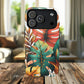 Tropical Monstera Leaf Phone Case - Stylish Tough Magnetic Cases, Floral Protection, Summer Vibe, Gift for Nature Lovers, Trendy Mobile Accessories