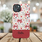 Personalized Rosette Coquette Floral Phone Case - Tough MagSafe® Magnetic Cases, Protective Cover, Stylish Tech Accessory, Gifts for Her