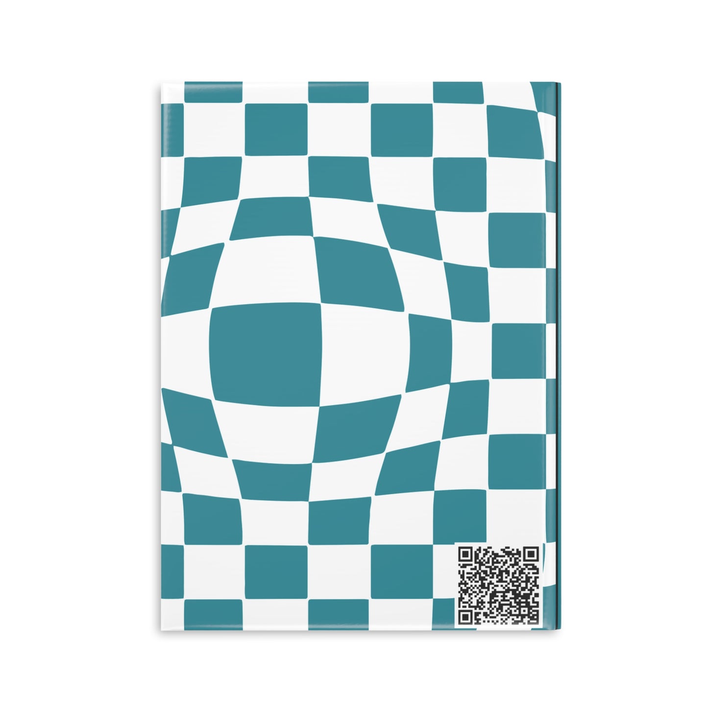 Teal Checkered Charm A Hardcover Notebook (PY)