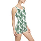 White Tropical Bliss Women's Vintage Swimsuit (AOP)