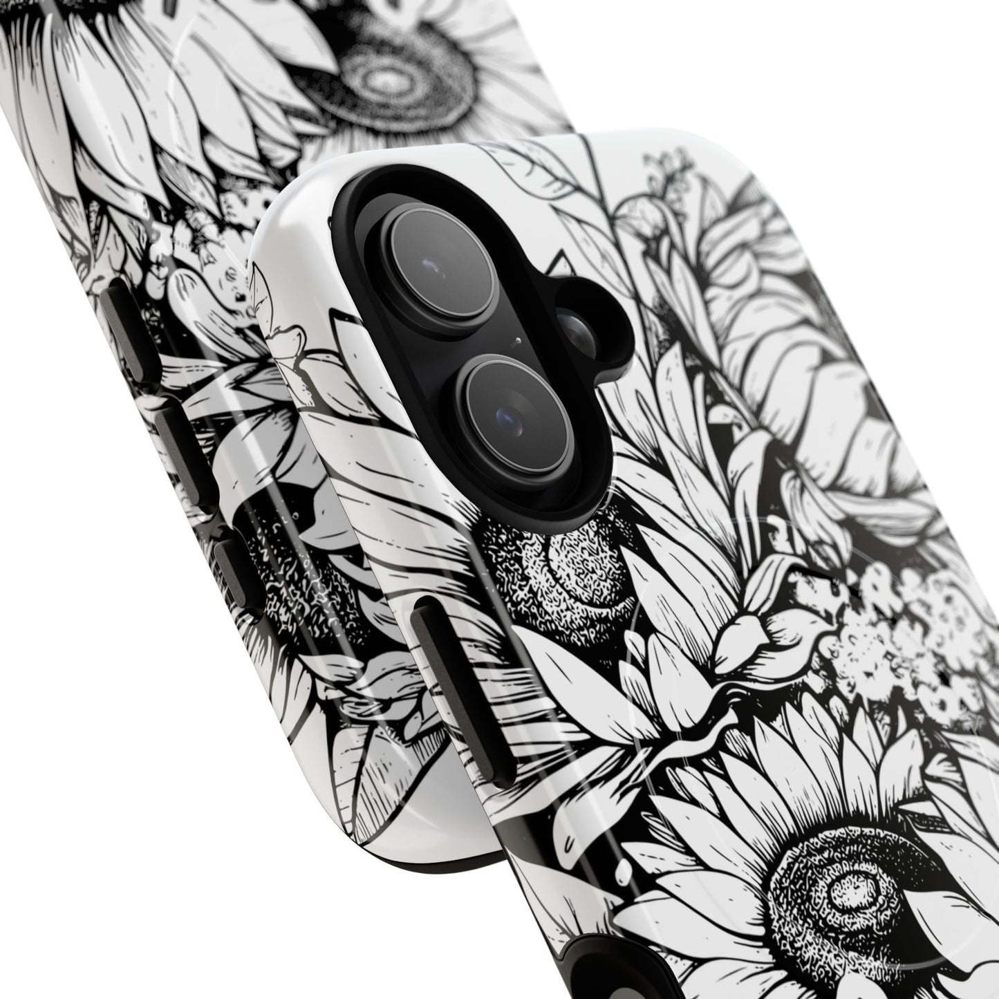 Loved John 3:16, Inspirational Gift, Tough iPhone Magnetic Case Scripture, Sunflower Bible Verse, MagSafe® iPhone® Tough Case, iPhone 14, iPhone 15, iPhone 16, Pro, Pro Max, Plus