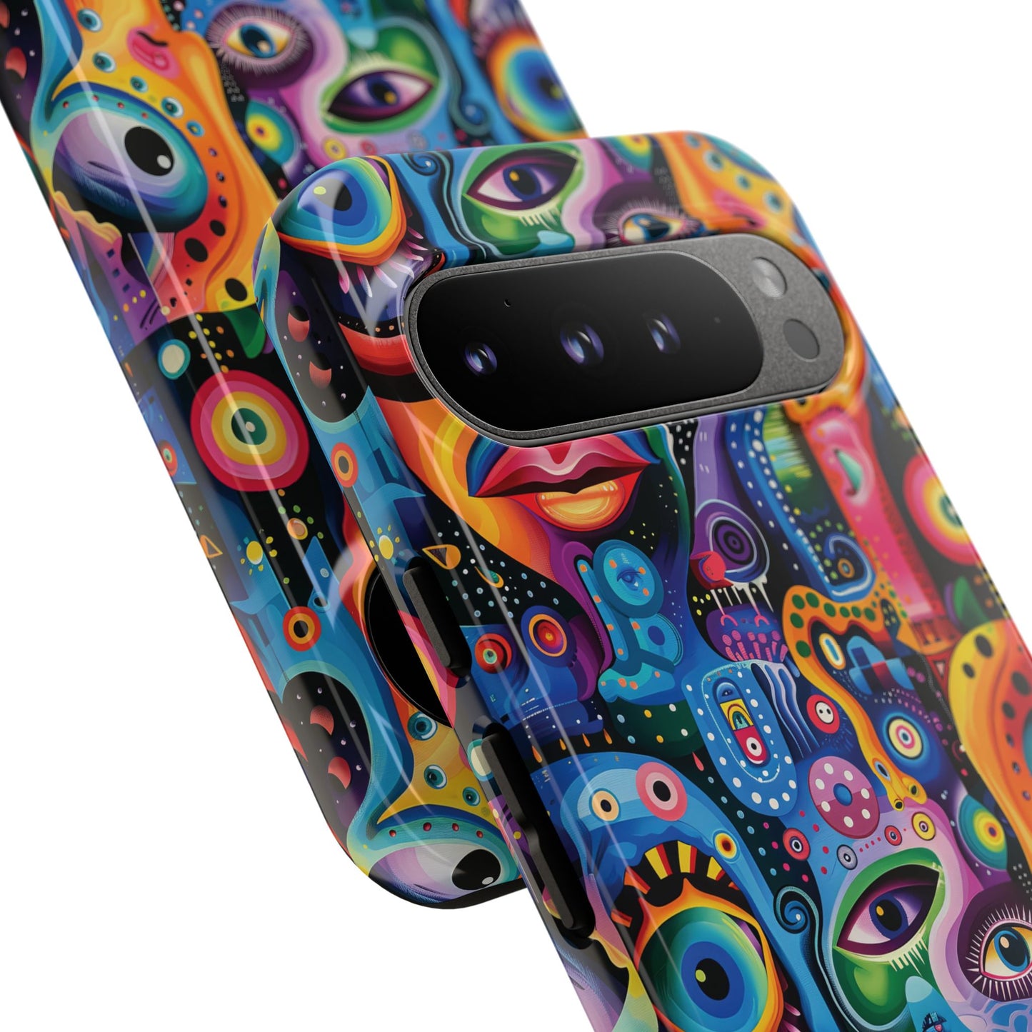 Psychedelic Visions Vibrant Art Google Pixel, iPhone and Samsung Phone Case - Tough Cases for Creative Souls