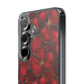 Velvet Petal Noir Floral Petal Clear Impact-Resistant iPhone and Samsung Case.